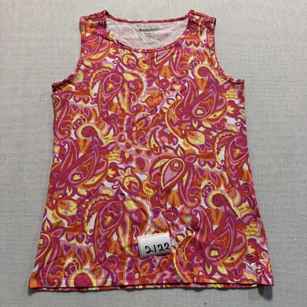 Coolibar Everyday Basic Tank Women S Pink Orange Paisley